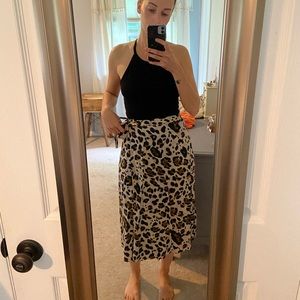 Animal print skirt